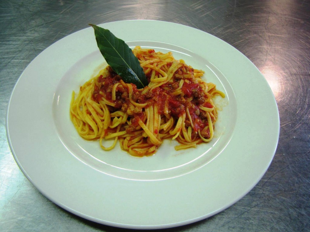 taglierini al ragù di agnello
